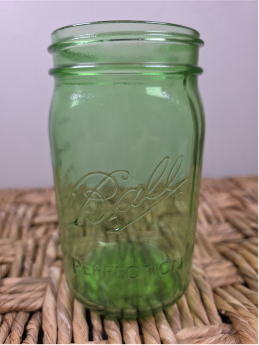 Ball Heritage Collection Green Perfection Mason Jar 32 Oz Quart 2014 Made In USA